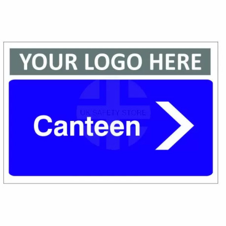 Canteen Arrow Right Custom Logo Door Sign