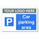 Car Parking Area Custom Logo Sign