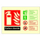 Carbon Dioxide Fire Identification Sign