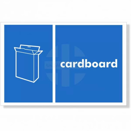 Cardboard Recycling Sign