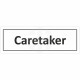 Caretaker Door Sign