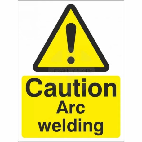 Caution Arc Welding Sign Or Sticker