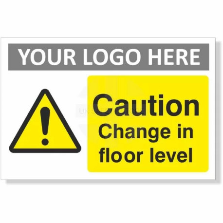 Caution Change In Floor Level Sign