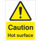 Caution Hot Surface Sign