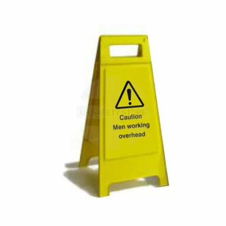 Caution Men Working Overhead Custom Made A Board Freestanding Sign 600mm
