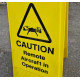 Caution Remote Aircraft In Operation Freestanding Sign