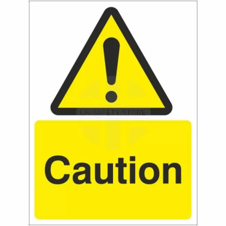 Caution Sign Or Sticker
