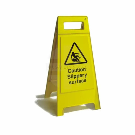 Caution Slippery Surface Free Standing Sign