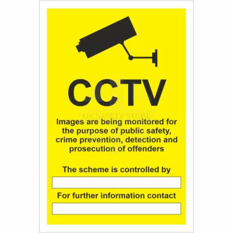 CCTV Images Are Being Monitored Sign