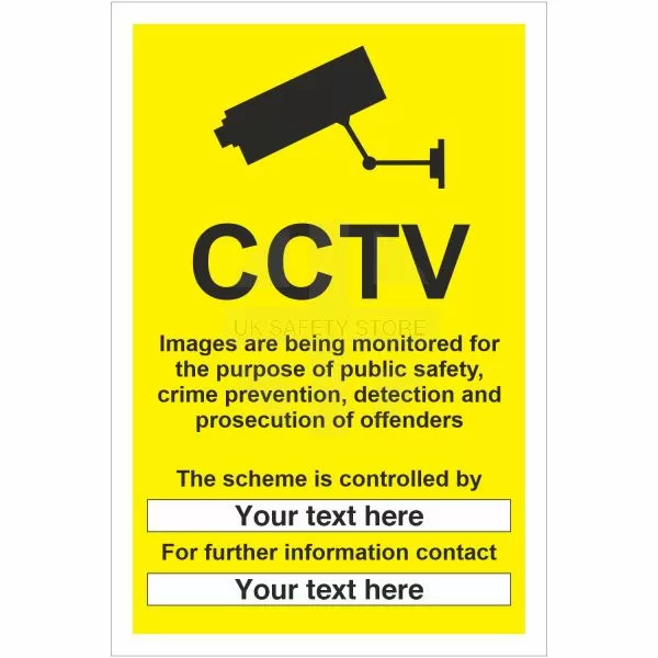 CCTV Images Are Being Monitored Sign