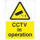CCTV In Operation Warning Sign