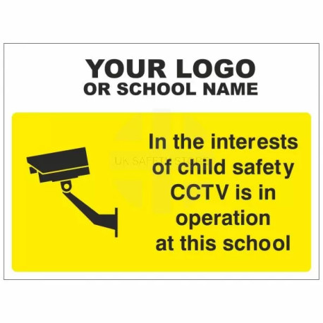 CCTV Is In Operation At This School Sign - Composite Board