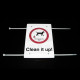 Clean It Up (Your Text Here) Sign