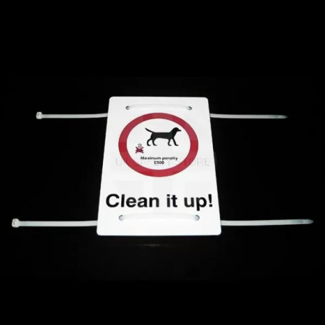 Clean It Up (Your Text Here) Sign