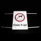 Clean It Up Maximum Penalty £1000 Sign