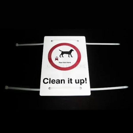 Clean It Up Maximum Penalty £1000 Sign