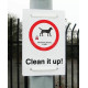 Clean It Up Maximum Penalty £1000 Sign