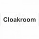 Cloakroom Door Sign