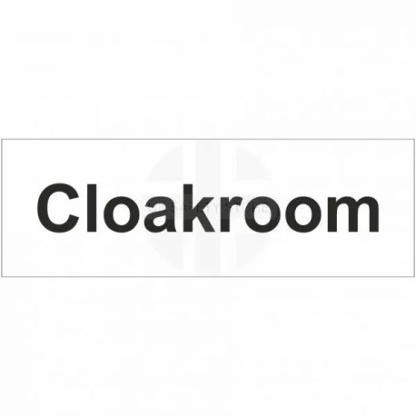 Cloakroom Door Sign
