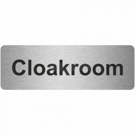 Cloakroom Prestige Premier Door Sign 300X100mm
