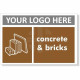 Concrete &amp; Bricks Recycling Sign