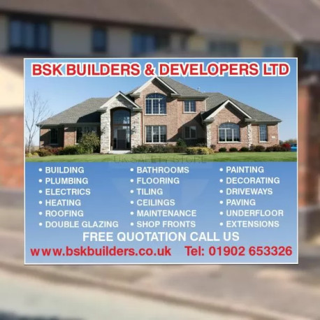 Correx Builders & Trades Site Advertising Board