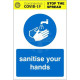 Covid Wash &amp; Sanitise Hands Sign Pack (create your own)