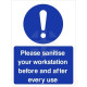 Covid Wash &amp; Sanitise Hands Sign Pack (create your own)