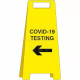 Covid-19 Testing Freestanding Sign