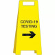 Covid-19 Testing Freestanding Sign