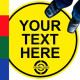 Custom Printed Round Floor Graphic Sticker Sign