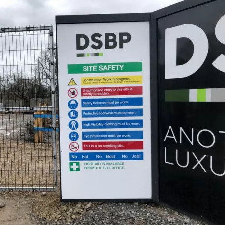 Custom Printed Site Safety Sign Boards