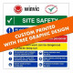 Custom Printed Site Safety Sign Boards