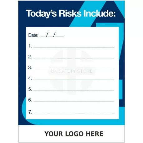 Custom Todays Risks Include Sign
