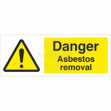 Danger Asbestos Removal Sign - Landscape