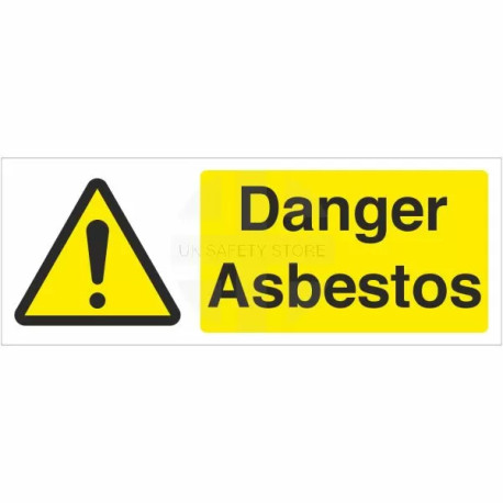 Danger Asbestos Warning Sign - Landscape
