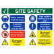 Danger Demolition In Progress Multi Message Safety Board