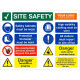 Danger Demolition In Progress Multi Message Safety Board