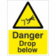 Danger Drop Below Sign