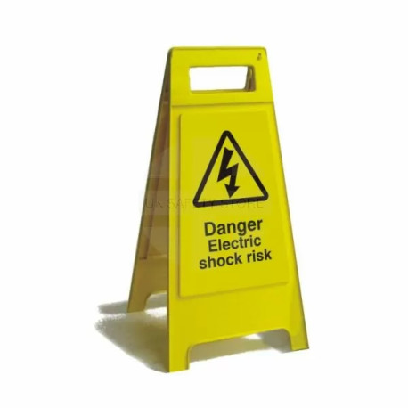 Danger Electric Shock Freestanding Sign 600mm