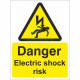 Danger Electric Shock Risk Safety Sign