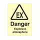 Danger Explosive Atmosphere Sign