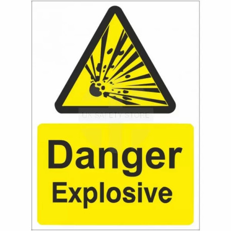 Danger Explosive Sign