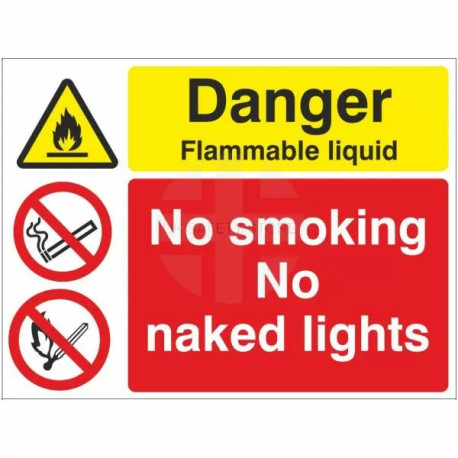 Danger Flammable Liquid Sign