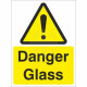 Danger Glass Sign Or Sticker