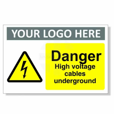 Danger High Voltage Cables Underground Safety Sign