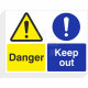 Danger Keep Out Signs (10-Pack)