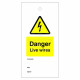 Danger Live Wires Warning Tags