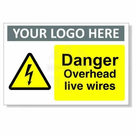 Danger Overhead Live Wires Safety Sign