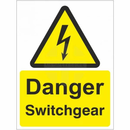 Danger Switchgear Safety Sign